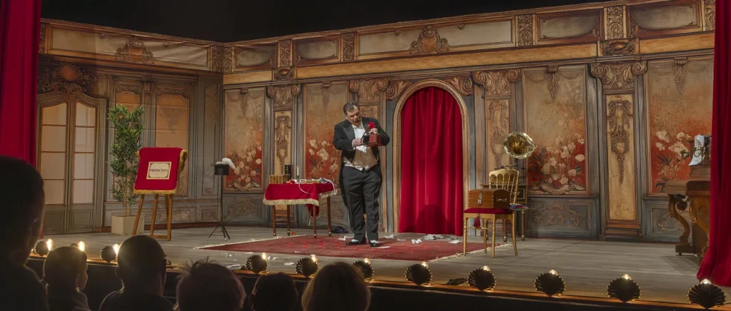 Grégory Bellini — vue panoramique du spectacle
